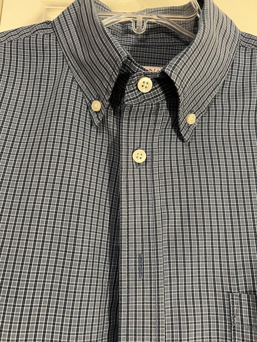 Merona Long Sleeve Men's Large Button Down Shirt--Blue